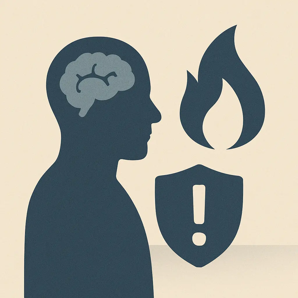 Arson case medico-legal psychiatric report icon